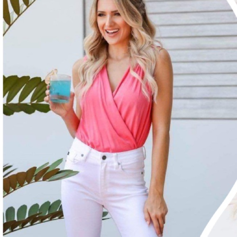 CBRAND Take On The Day Women’s Bodysuits White, Coral Blue L,Teal L $22 each